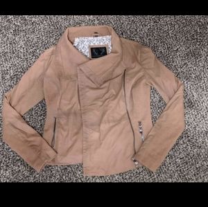 Bod and Christensen Tan leather jacket